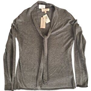 Philosophy Women's Grey Long Sleeve Sweater Size L Modal Blend Super Soft